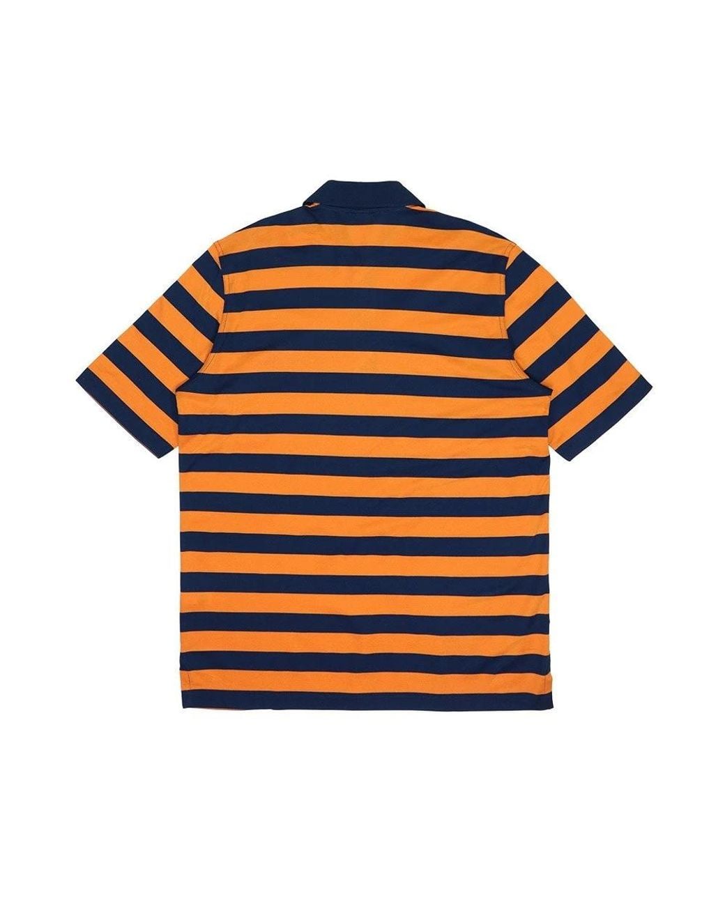 Paul & Shark Orange Striped Polo Shirt for men