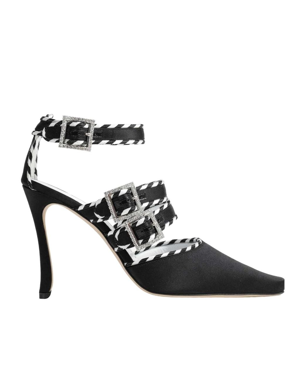 Manolo Blahnik Black Pointed-Toe High-Heeled Boots