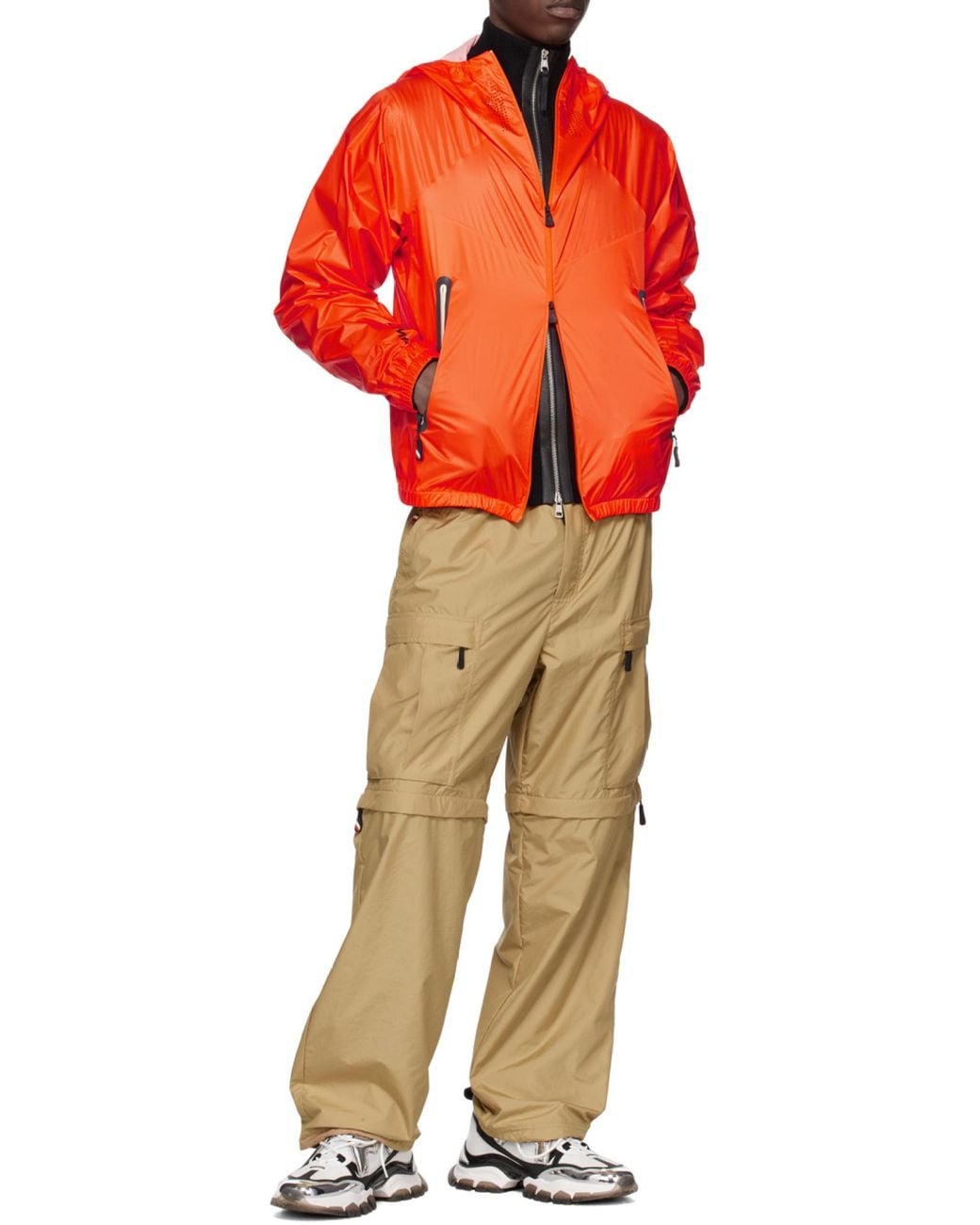 Moncler Natural Cargo Trousers for men