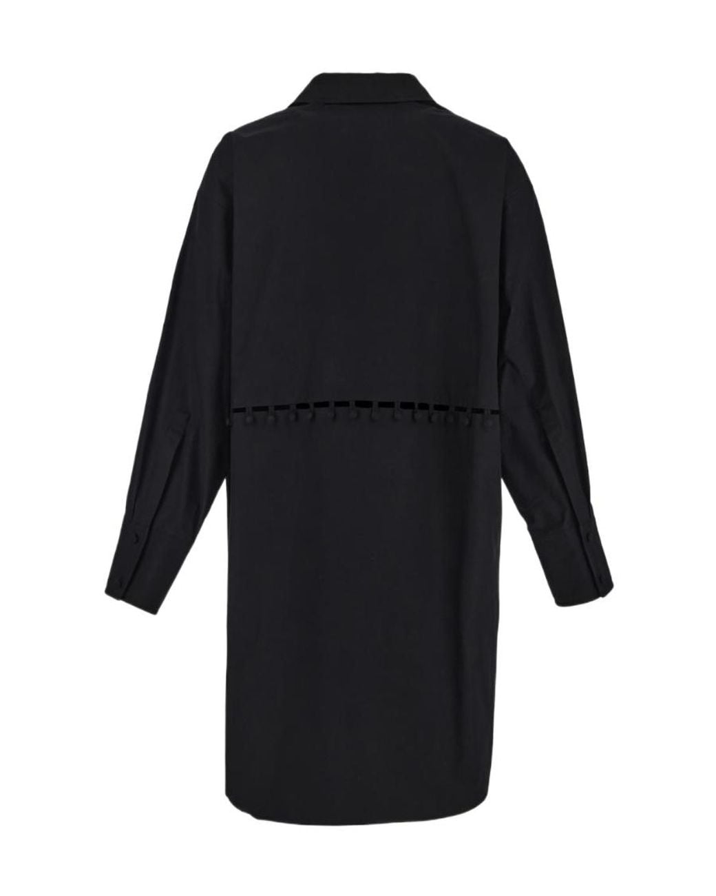 Palm Angels Blue Buttons Detail Shirt Dress