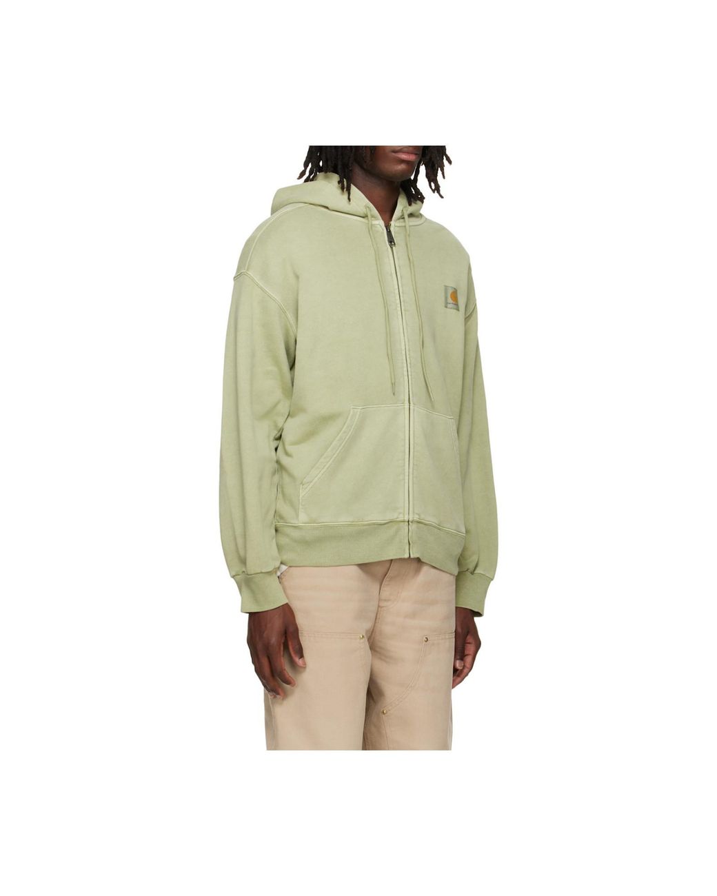 Carhartt Green Nelson Zip-Up Hoodie for men