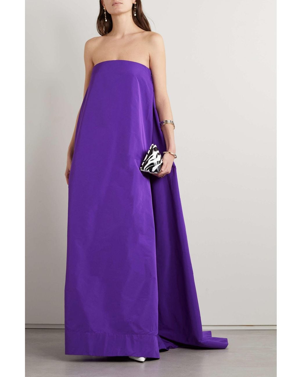 Valentino Purple Breast-Wiped Dress
