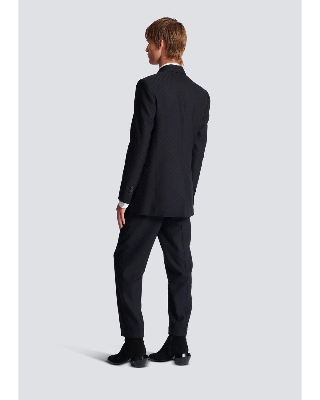 Balmain Blue Double Breasted Tailored Jacket for men
