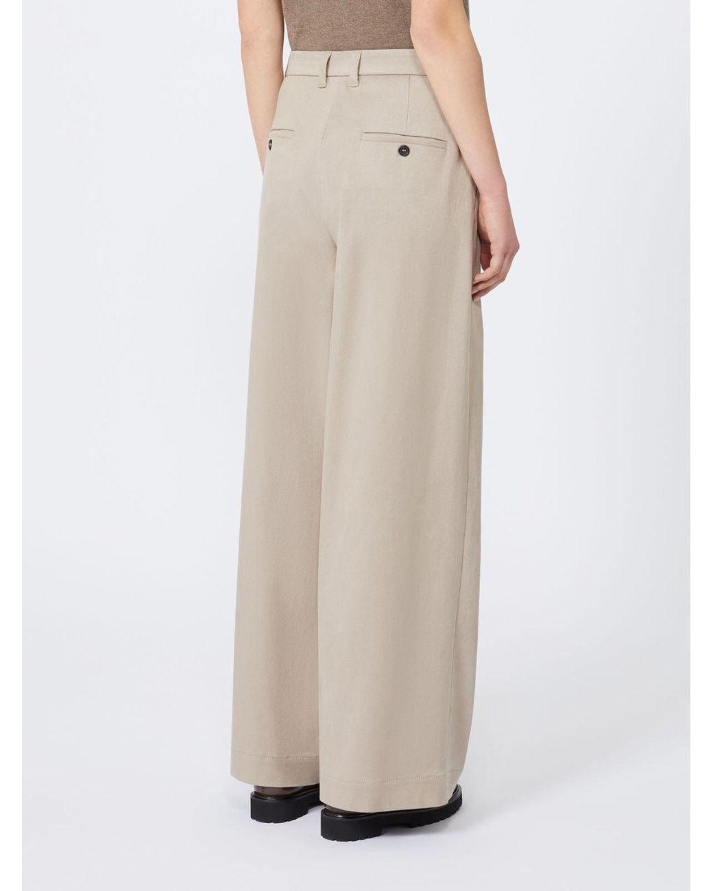 Max Mara Natural 'S Wide Leg Trousers