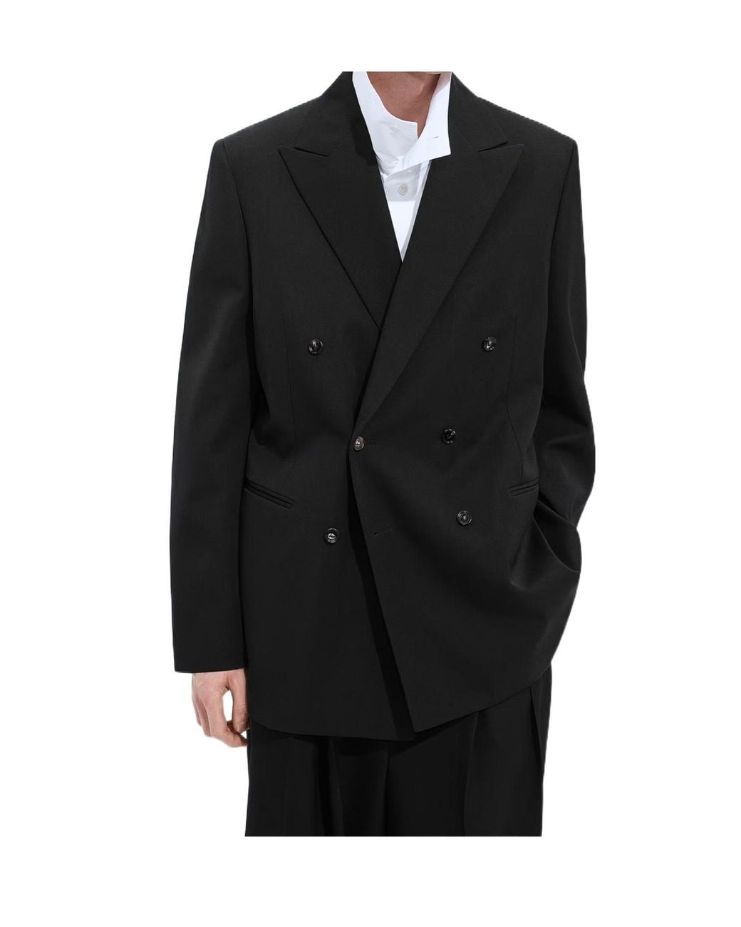 Bottega Veneta Black Light Wool Twill Jacket for men
