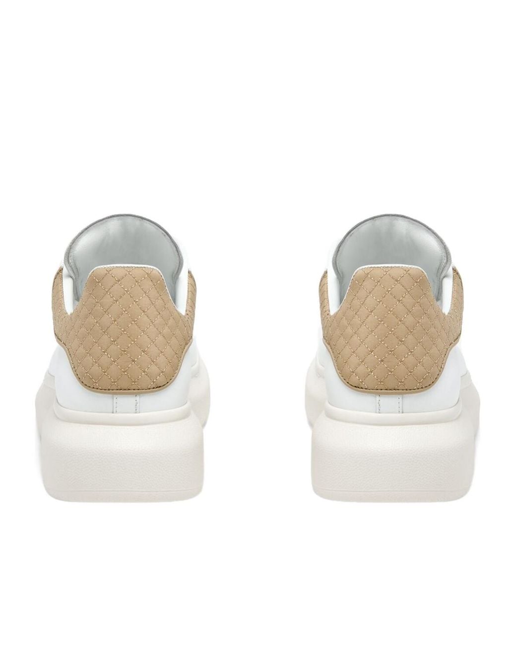 McQueen White Oversized Lace-Up Sneakers for men