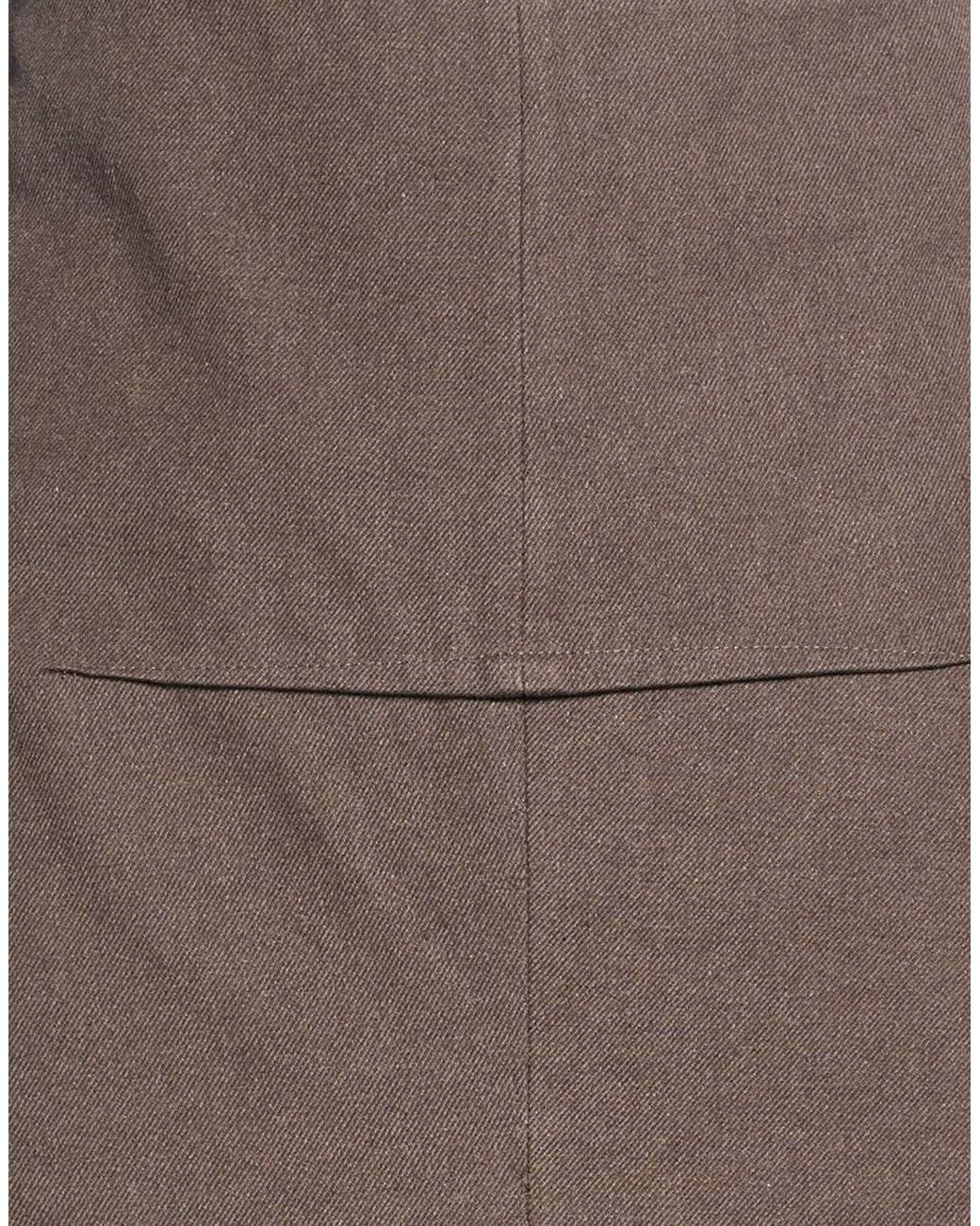 Rick Owens Brown Simple Pencil Skirt