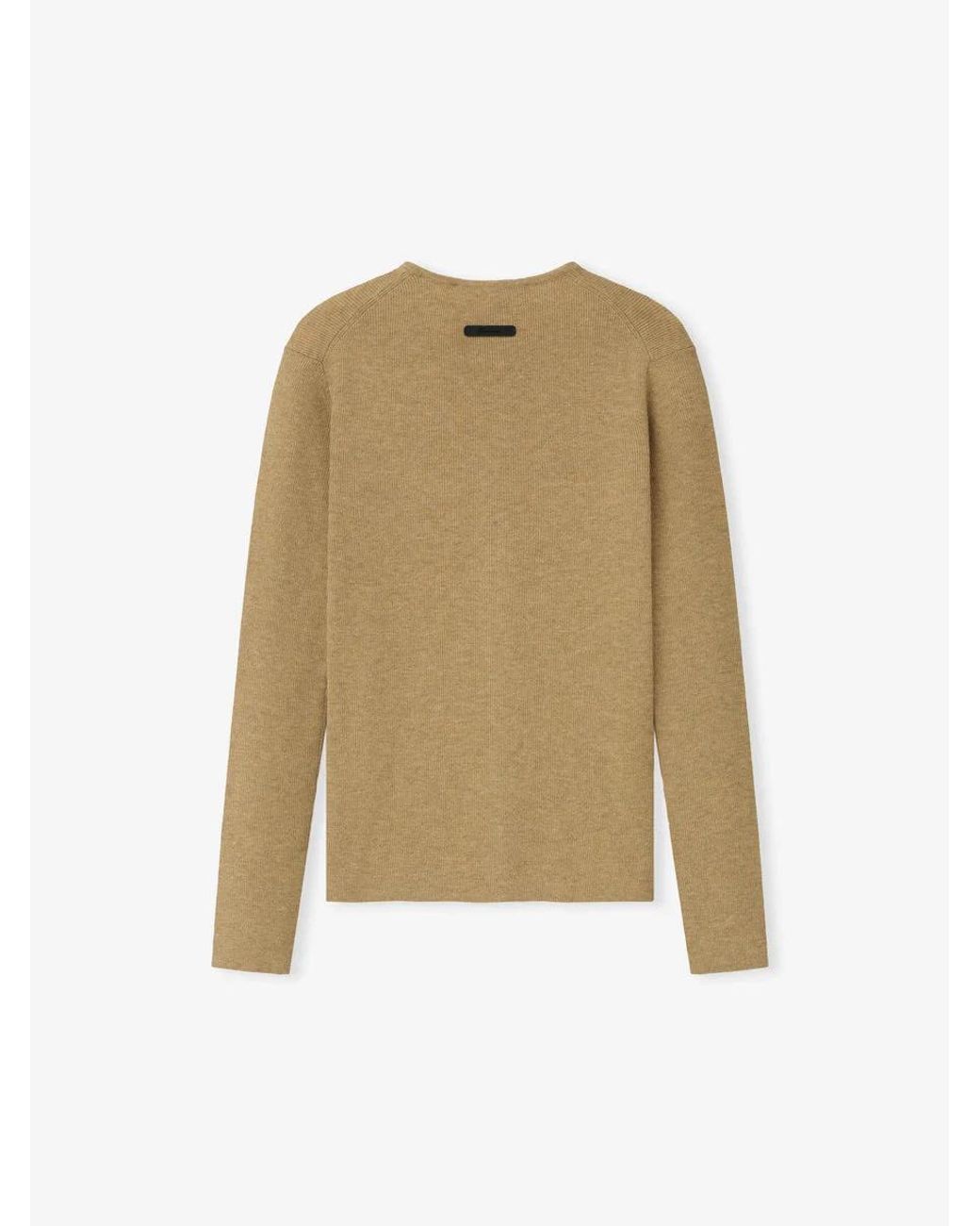 Fear Of God Natural Ribbed Zip-Up Cardigan
