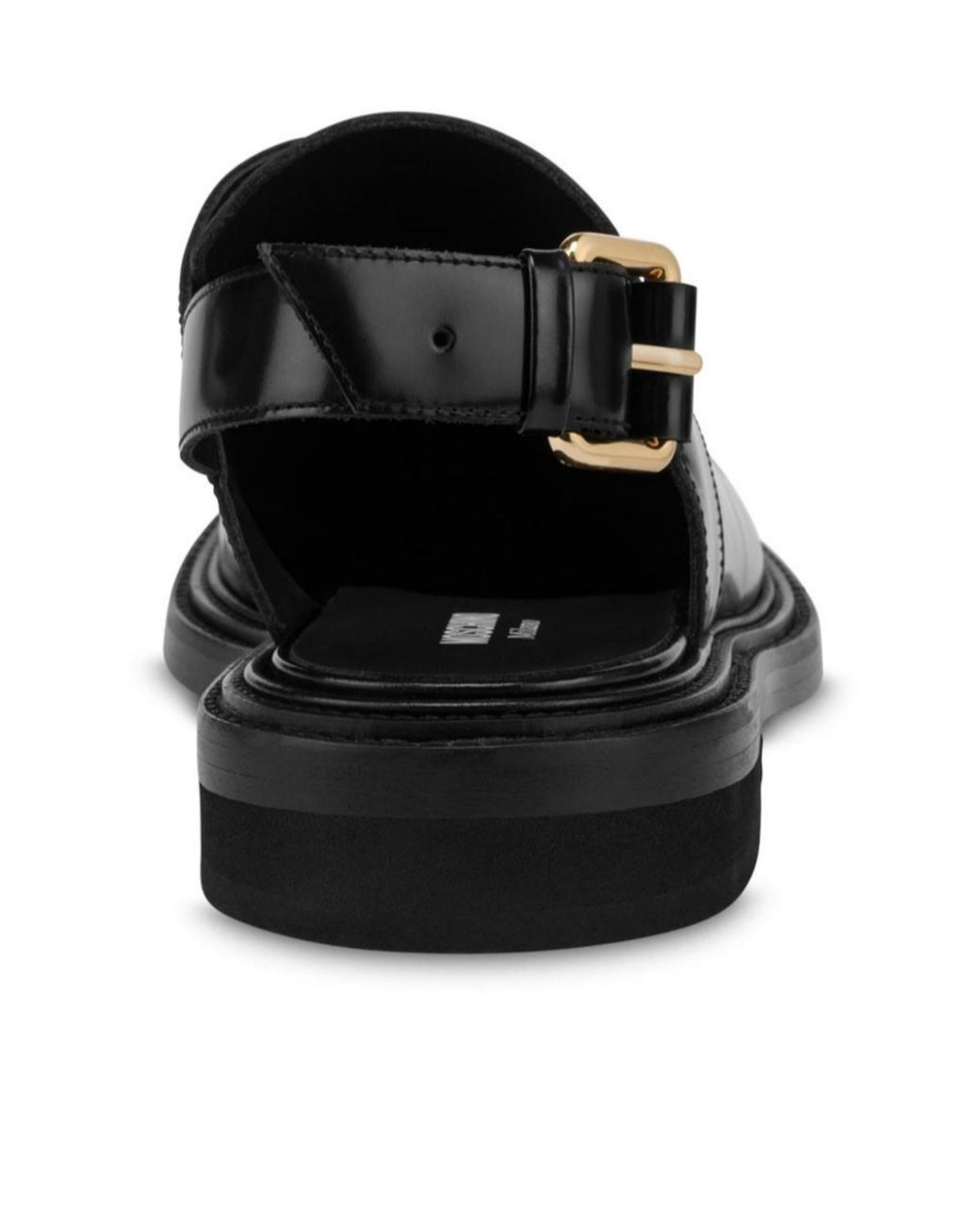 Moschino Black Buckle-Fastening Oxford Shoes for men