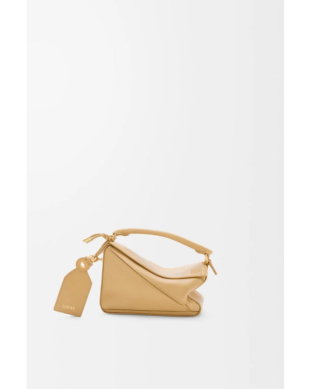 Loewe Metallic Mini Featherlight Puzzle Bag