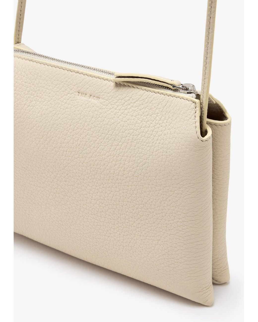 The Row Natural Zipper Shoulder Bag