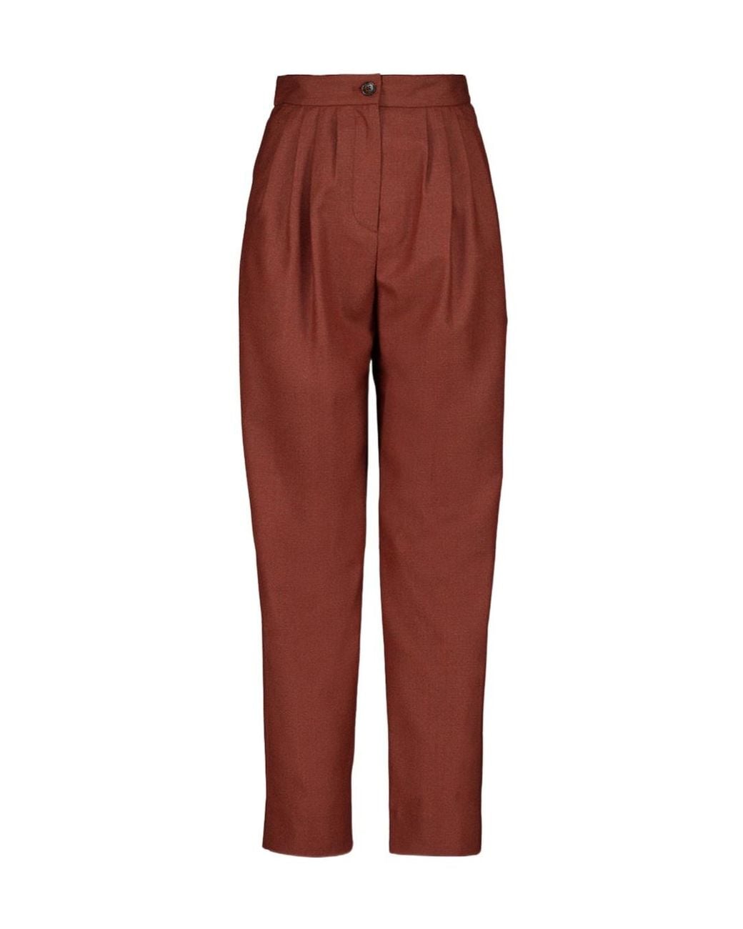 Blazé Milano Red Blazé Milano Patea Pleated Straight-Leg Trousers
