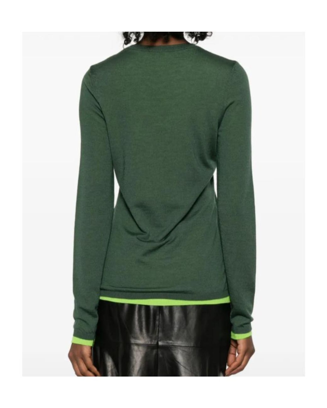 Gabriela Hearst Green Long-Sleeved Sweater