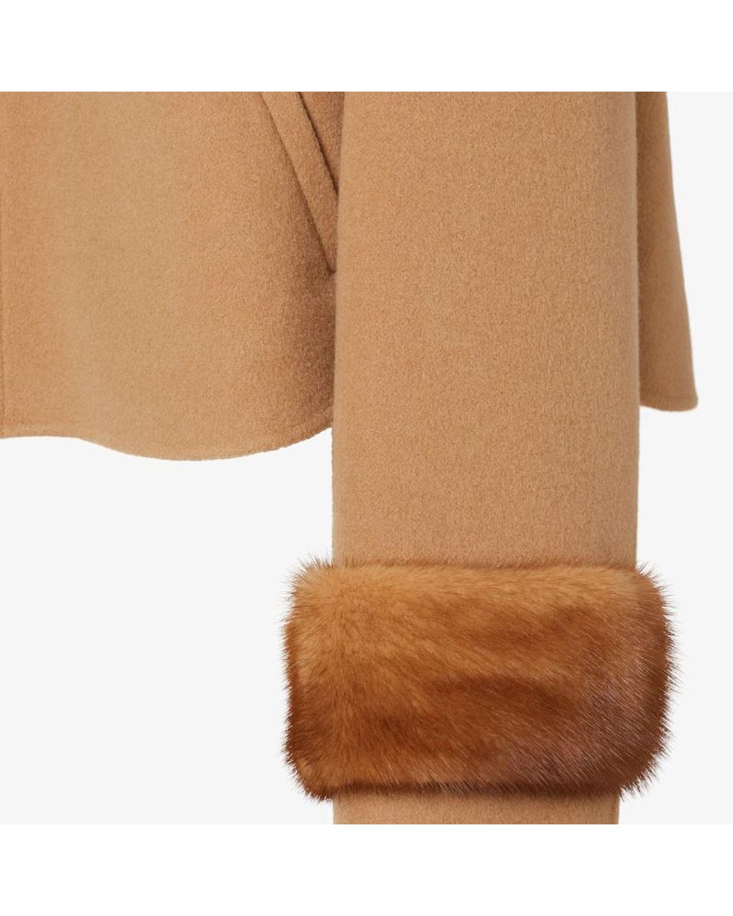 Fendi Natural Double-Sided Cashmere Jacket