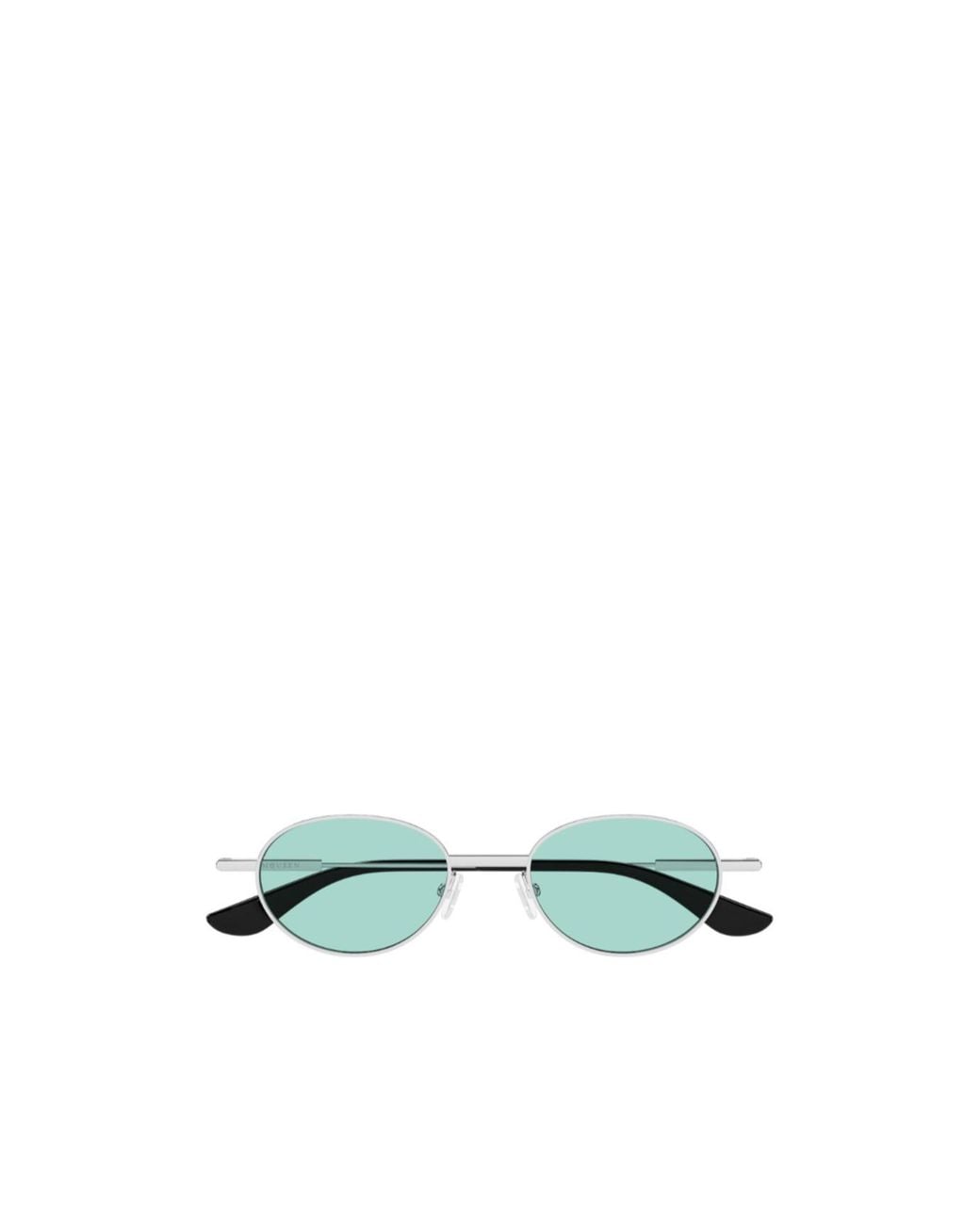 McQueen Green Eyewear Oval Frame Sunglasses for men