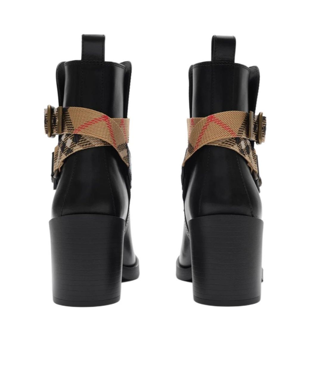 Burberry Black Huntley Heel Ankle Boots