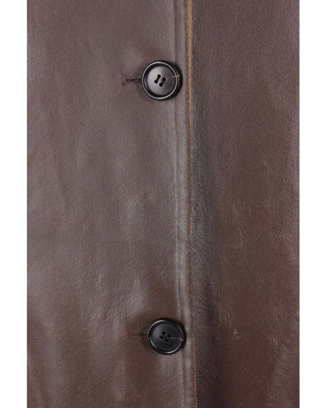 Miu Miu Brown Single-Breasted Double Wool And Shearling Coat