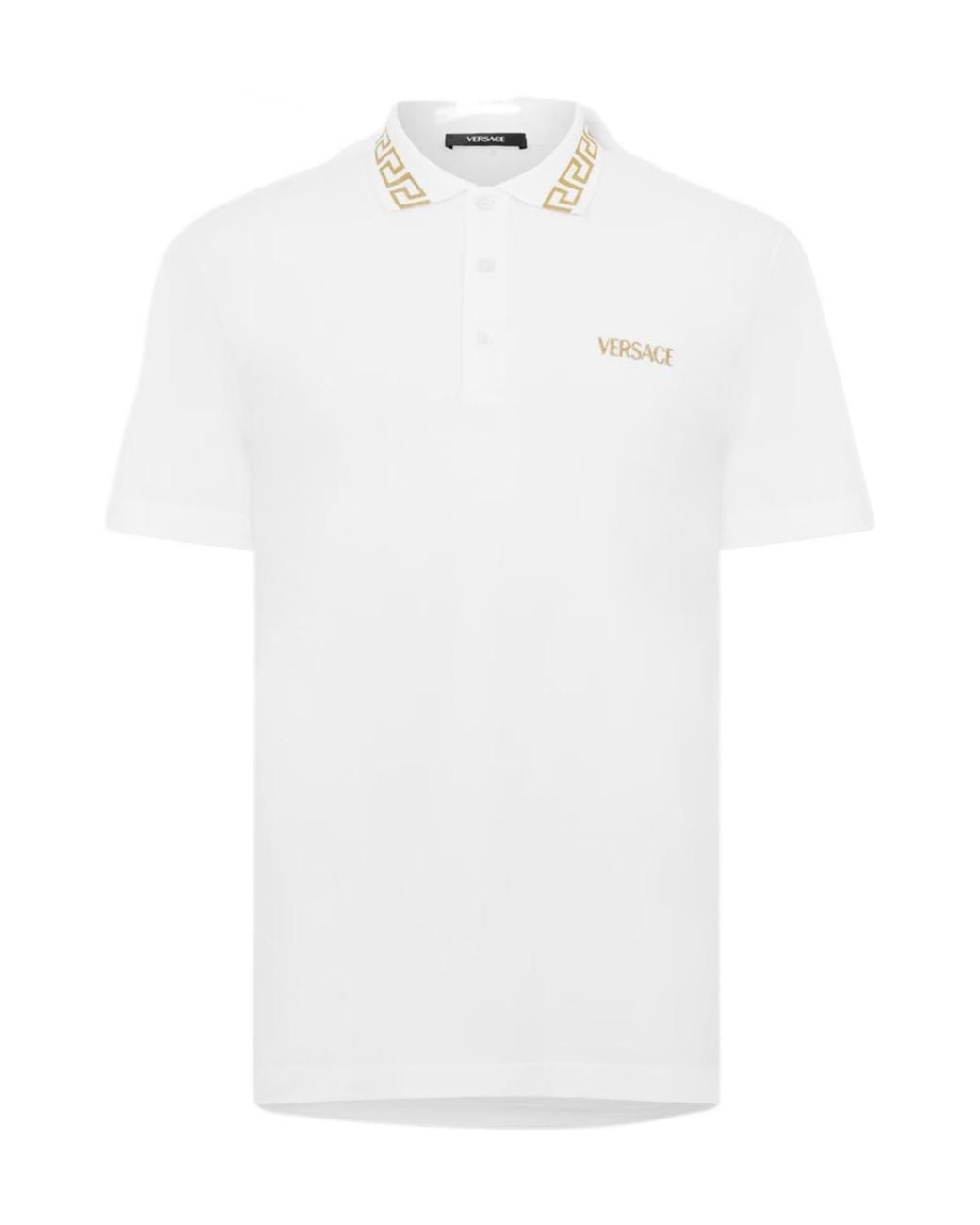 Versace White Greca Polo Sn00 for men