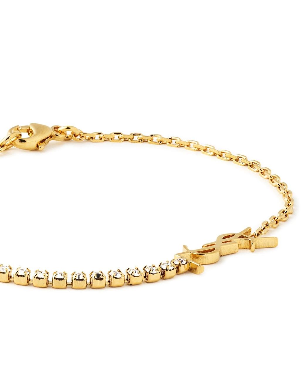Saint Laurent Metallic Logo Detail Bracelet