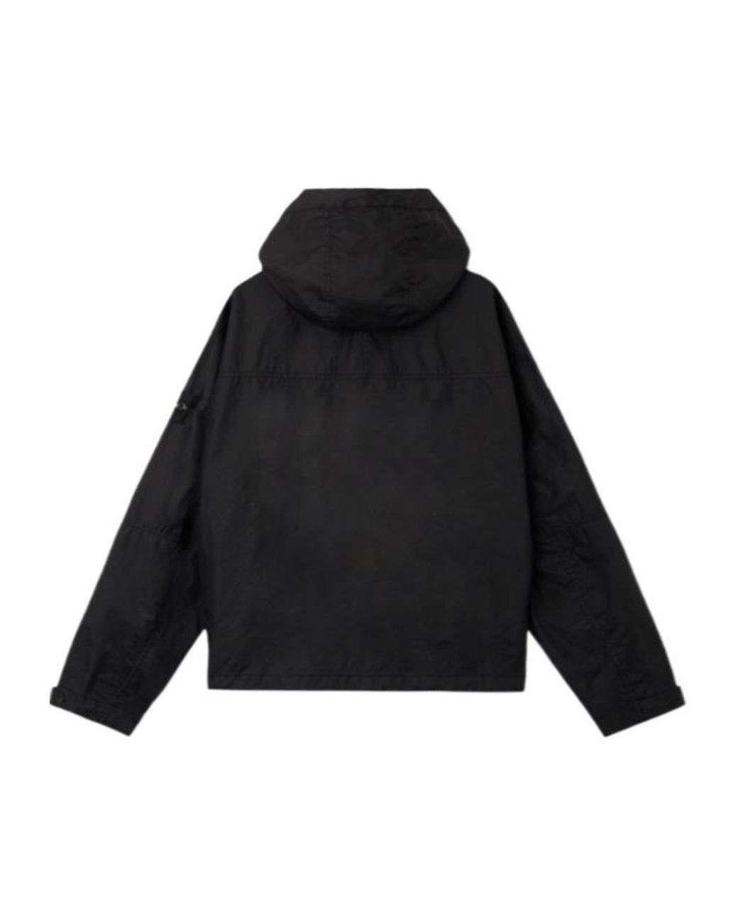 Stone Island Black Short Parka Hooded Jacket for men