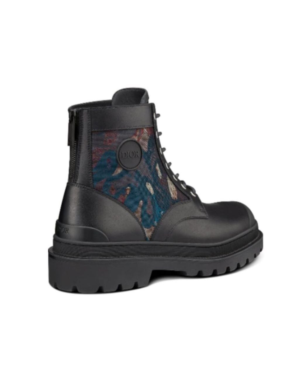 Dior Black Homme X Peter Doig Explorer Boots for men