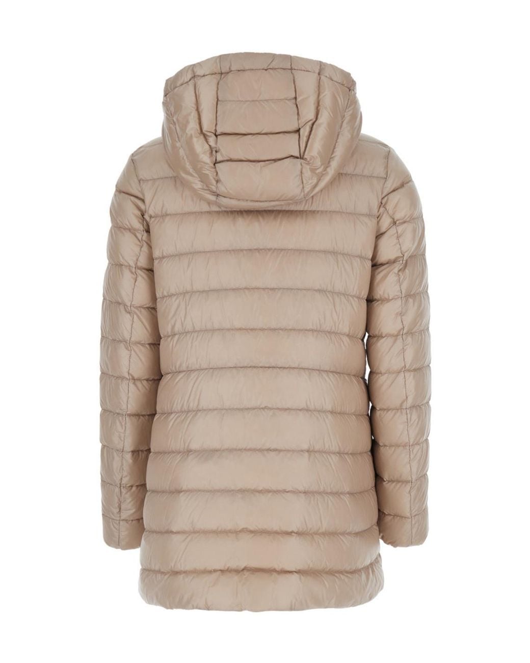 Moncler Natural Jasmin Zip-Up Quilted Jacket