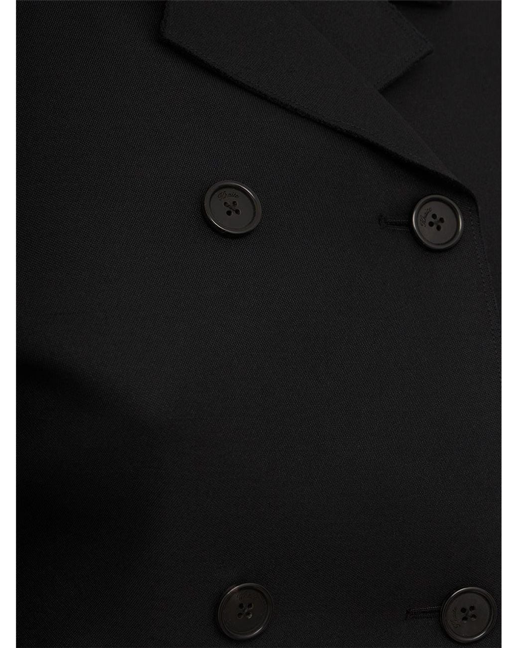 Khaite Black Longsleeve Cropped Blazer
