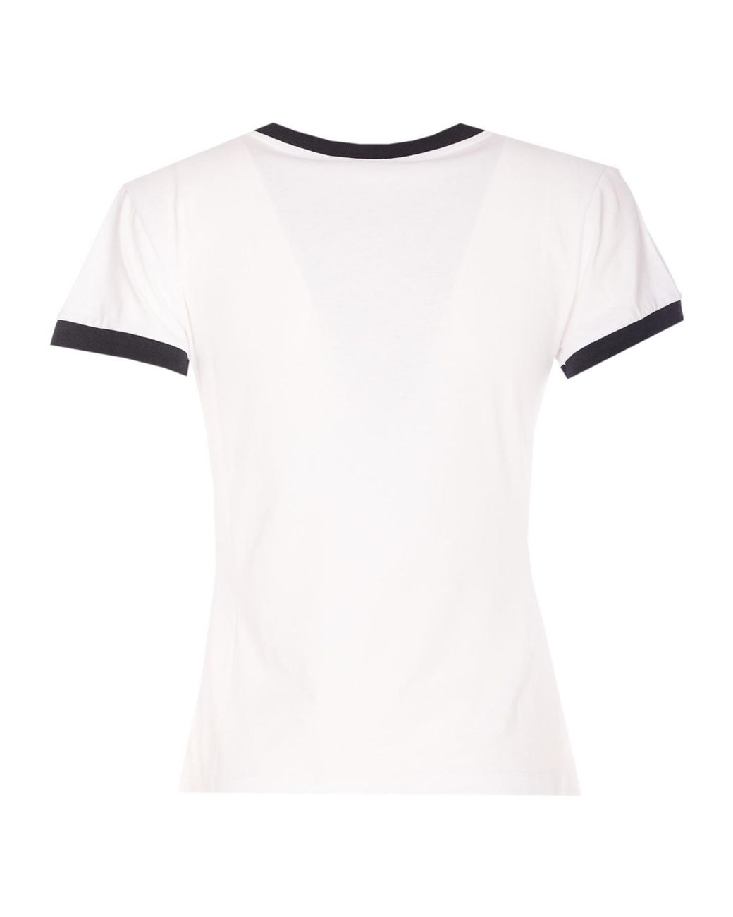 Ganni White Cropped Kitty T-Shirt