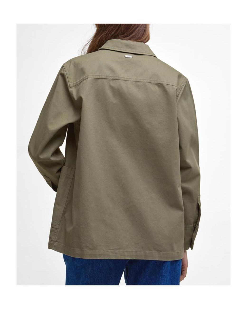 Barbour Green Lapel Long Sleeve Casual Jacket