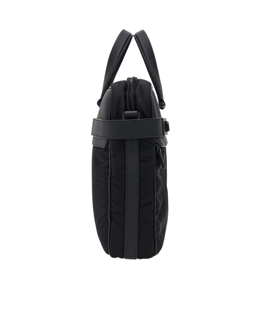 Ferragamo Black Gancini-Motif Laptop Bag