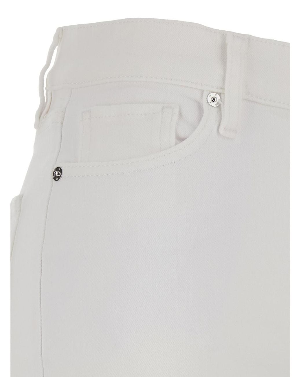 FRAME White Le Slim Palazzo Trousers