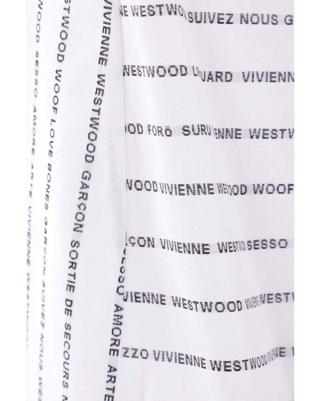 Vivienne Westwood White Striped Short-Sleeved Shirt