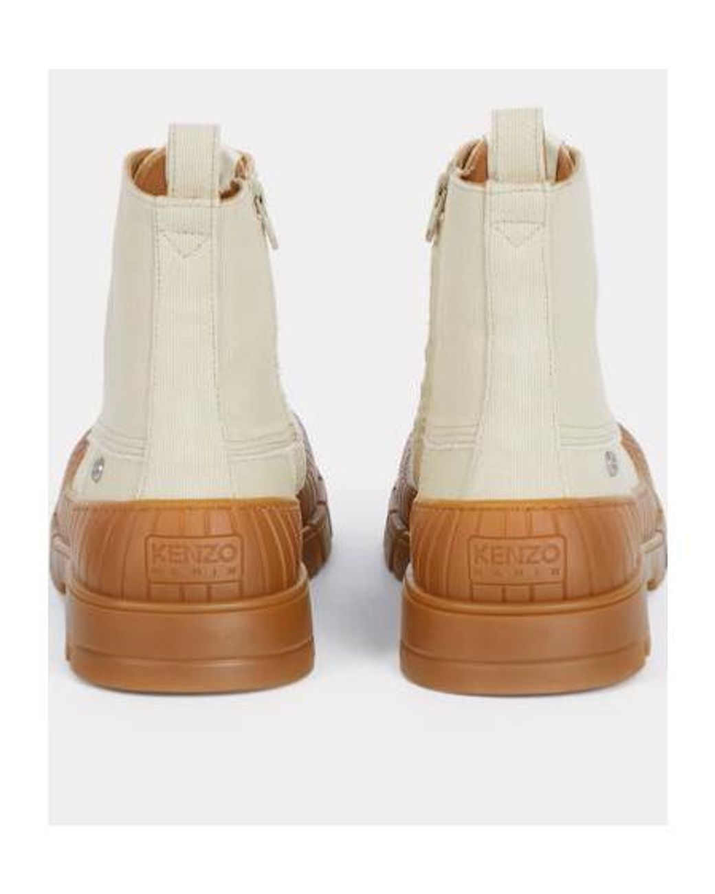 KENZO Natural -Gobi' Lace-Up Boots for men