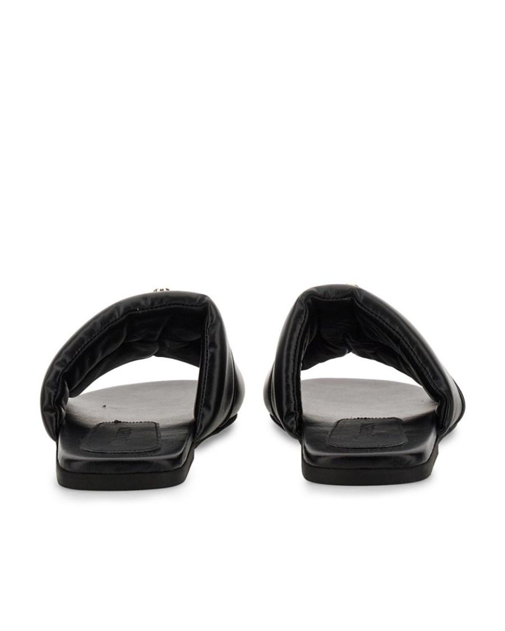 J.W. Anderson Black Jw Anderson Jw Anchor Plaque Slip-On Sandals
