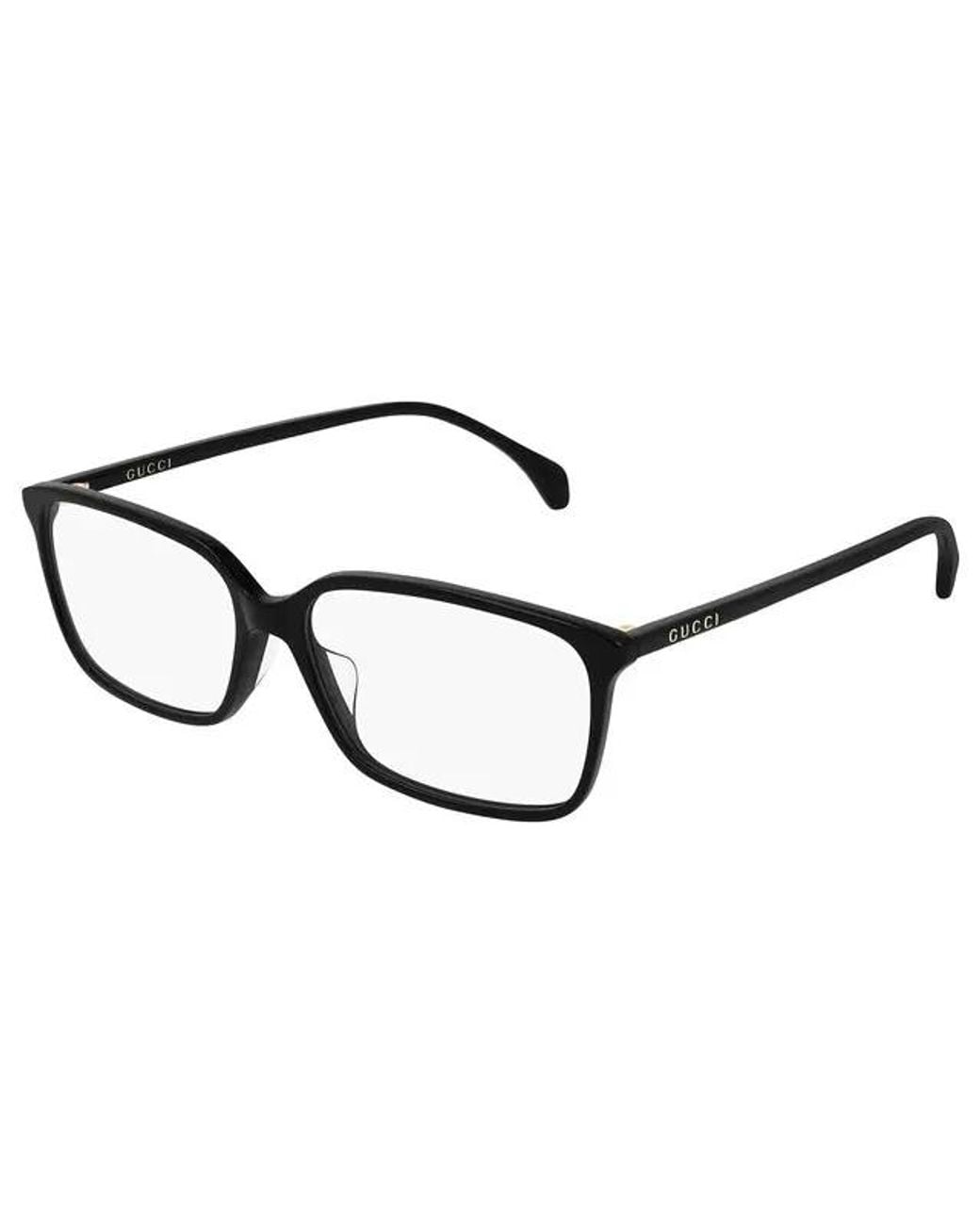Gucci White Eyewear Rectangular Frame Glasses for men
