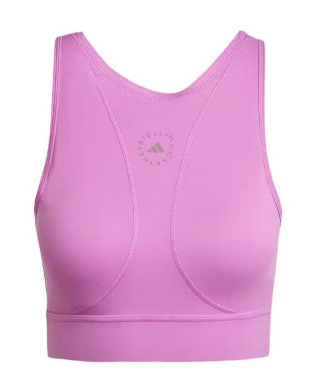 Adidas By Stella McCartney Pink Sleeveless Crop Tank Top