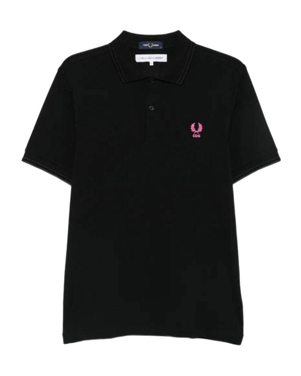 Comme des Garçons Black Logo-Embroidered Cotton Polo Shirt for men