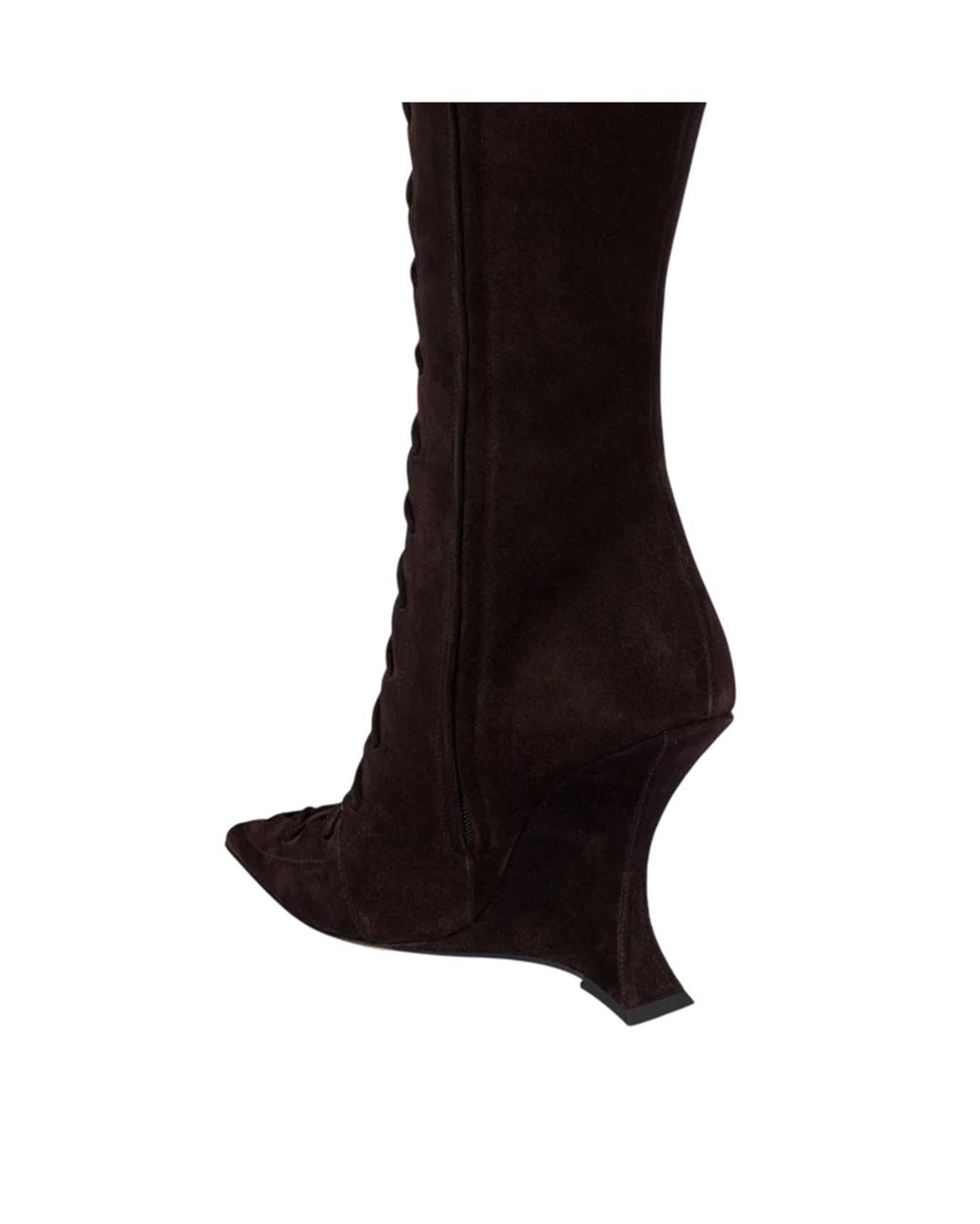 Paris Texas Black Nina Lace-Up Boots