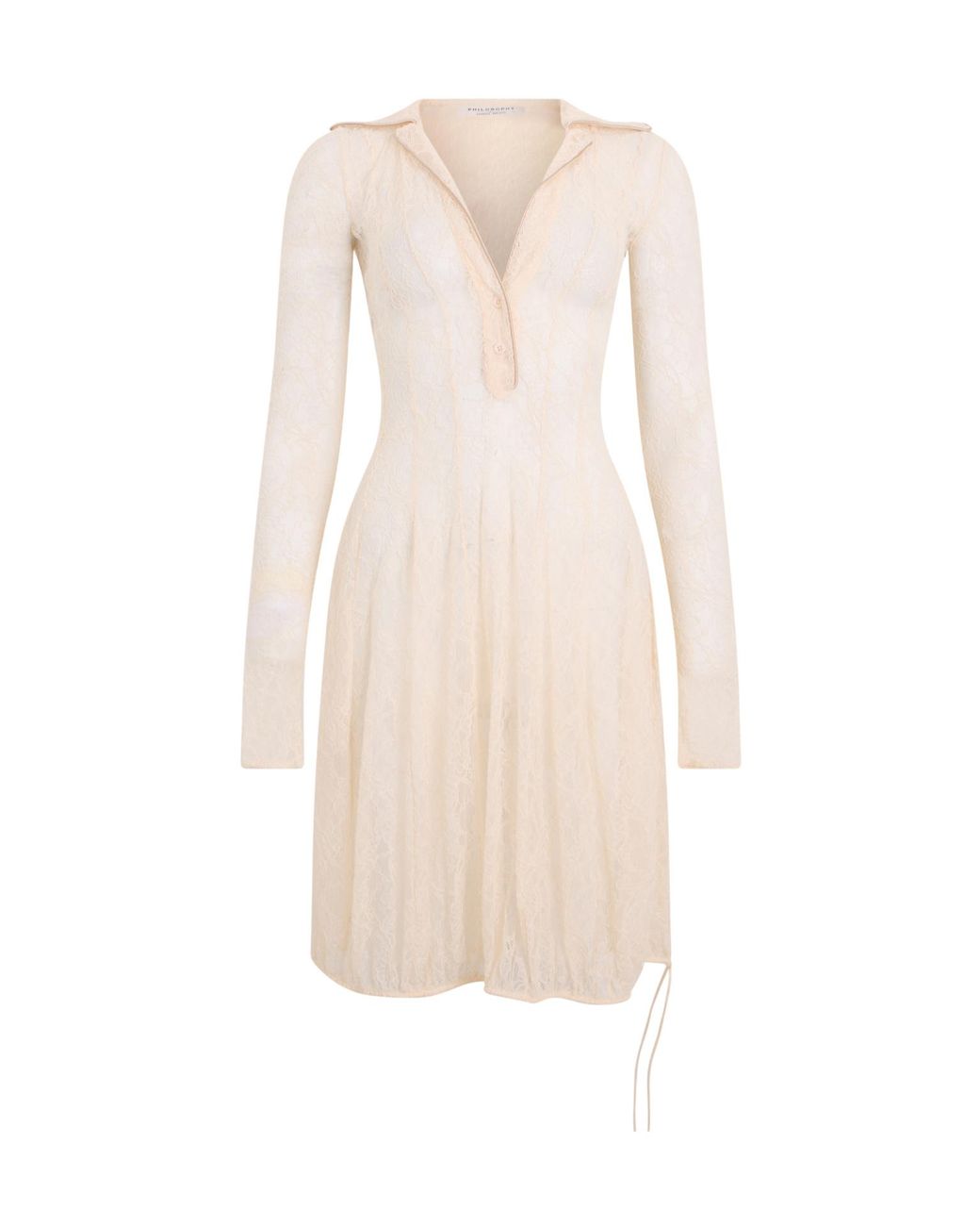 Philosophy Di Lorenzo Serafini Natural Lace Midi Dress