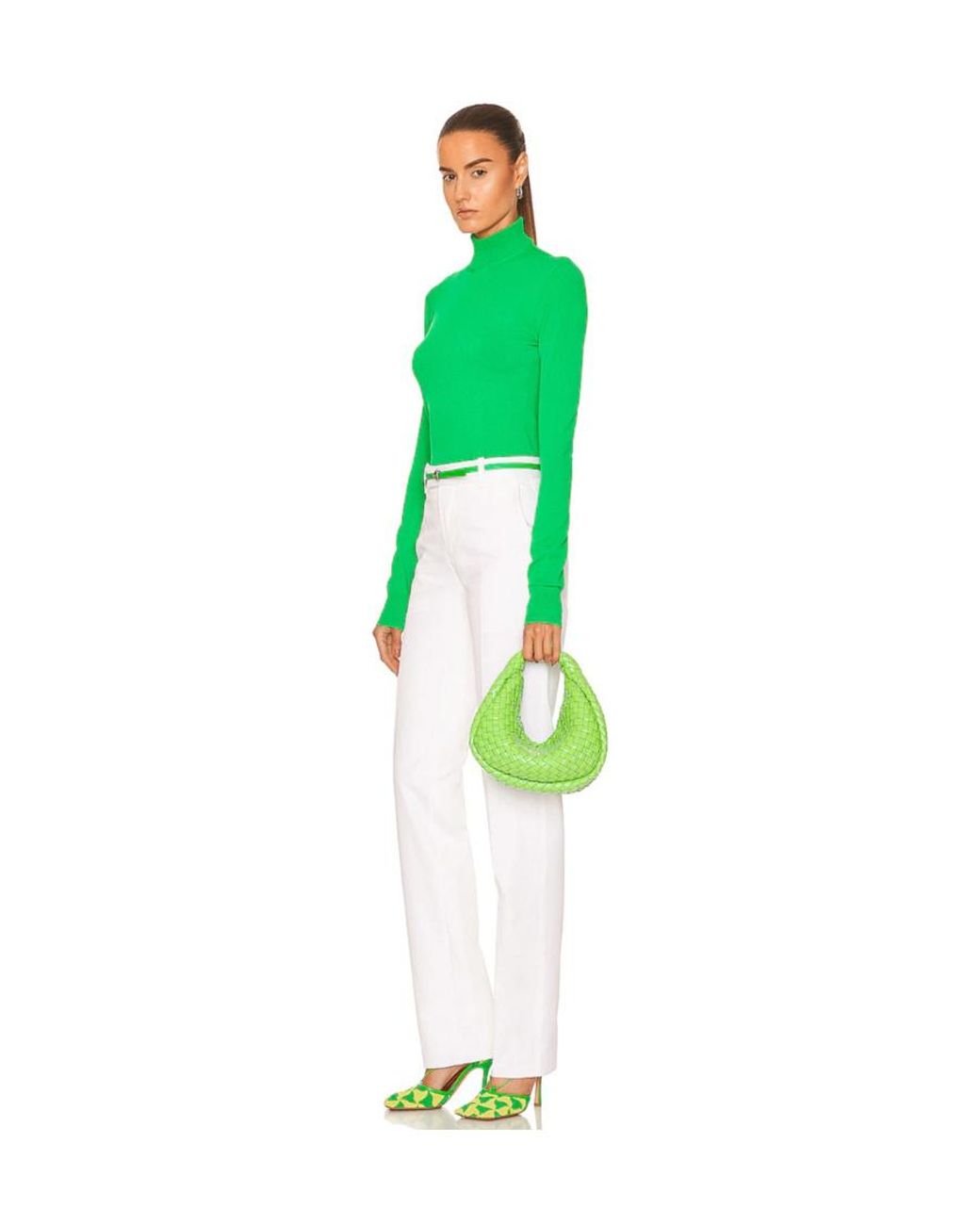 Bottega Veneta Green Leather Handbag