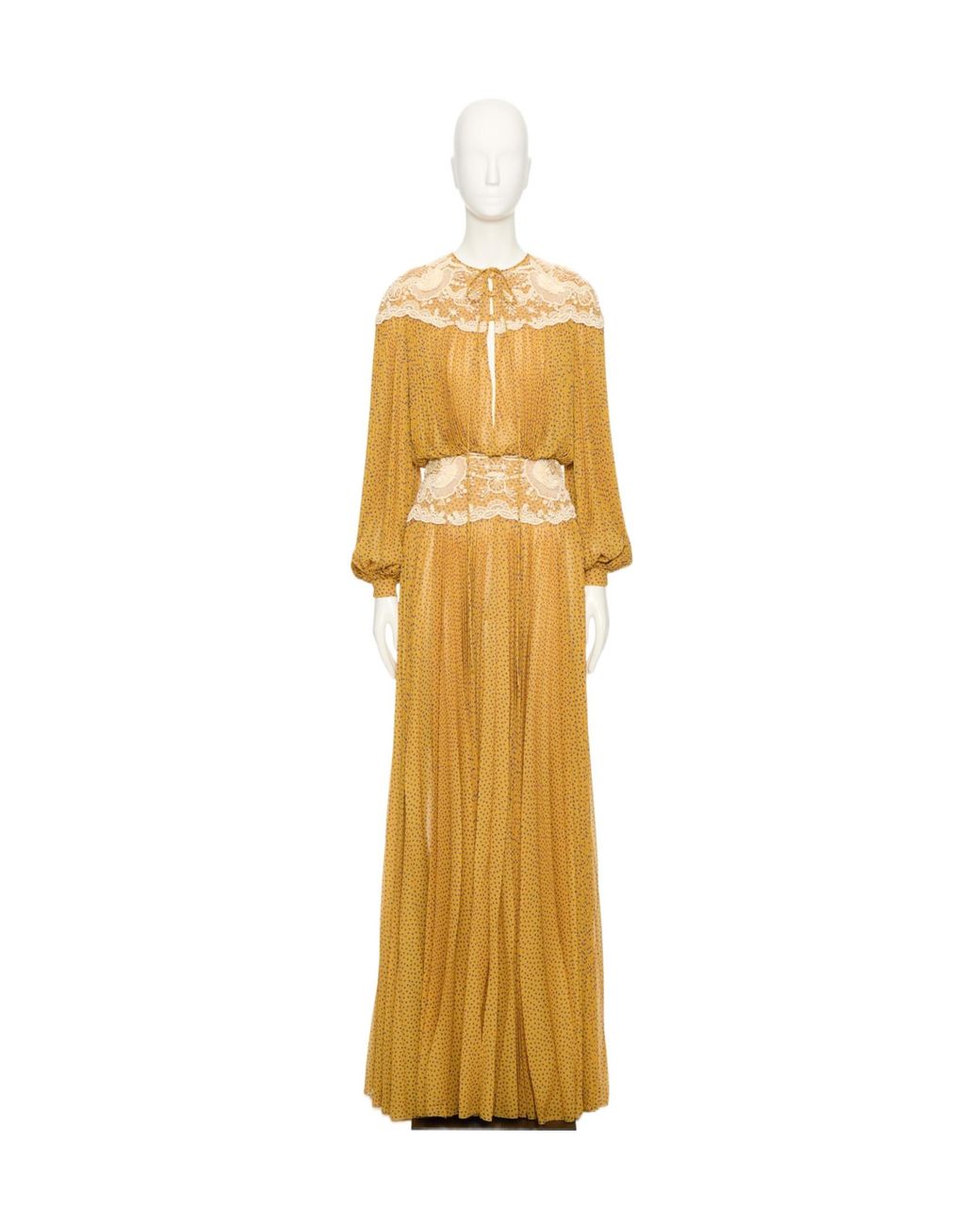 Valentino Metallic Long Sleeve Dress