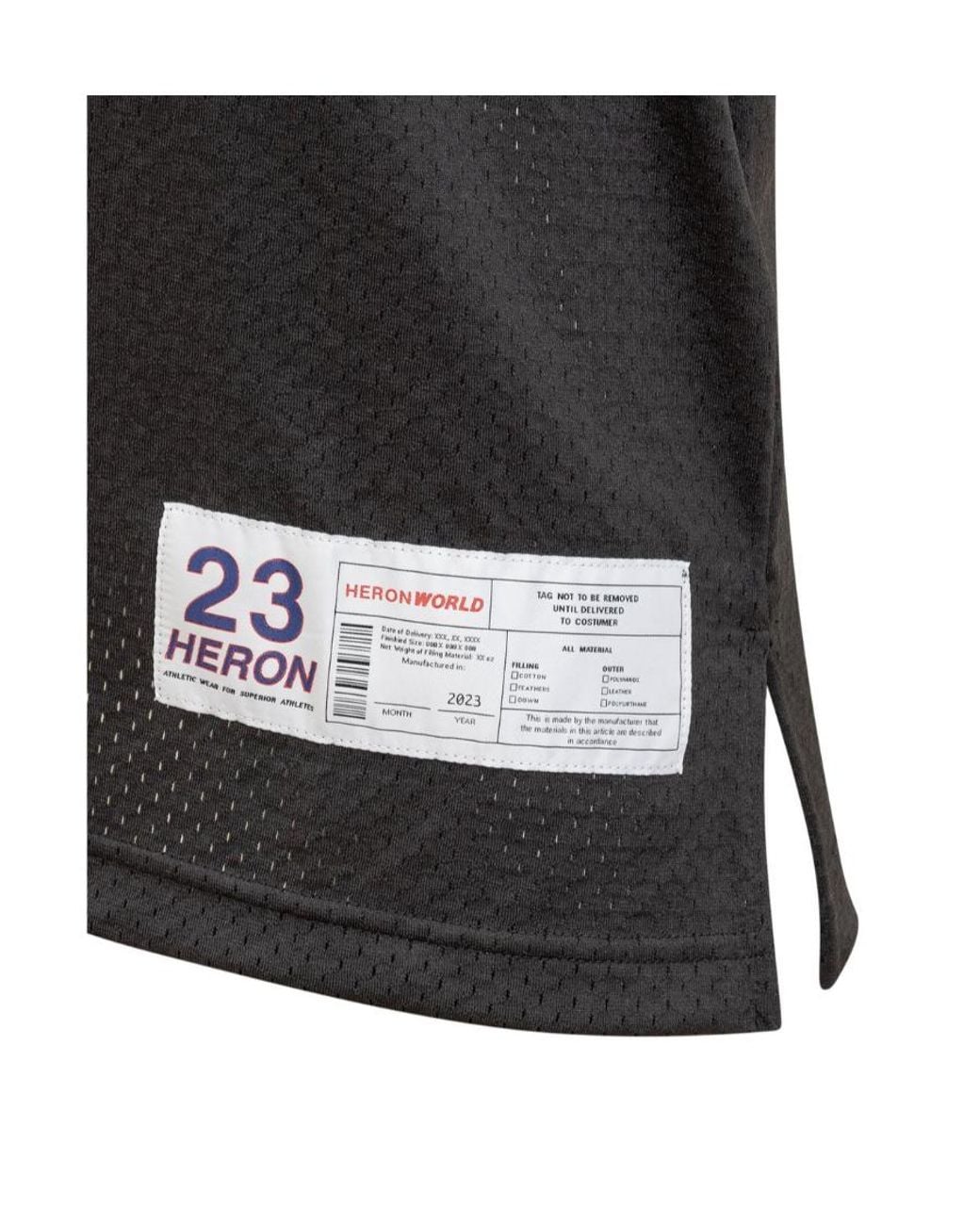 Heron Preston Gray 23 Basketball Tank Top for men