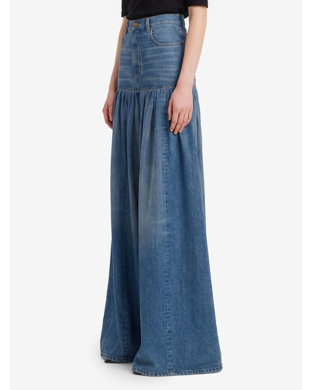 Chloé Blue Chloé High-Waist Balloon Jeans