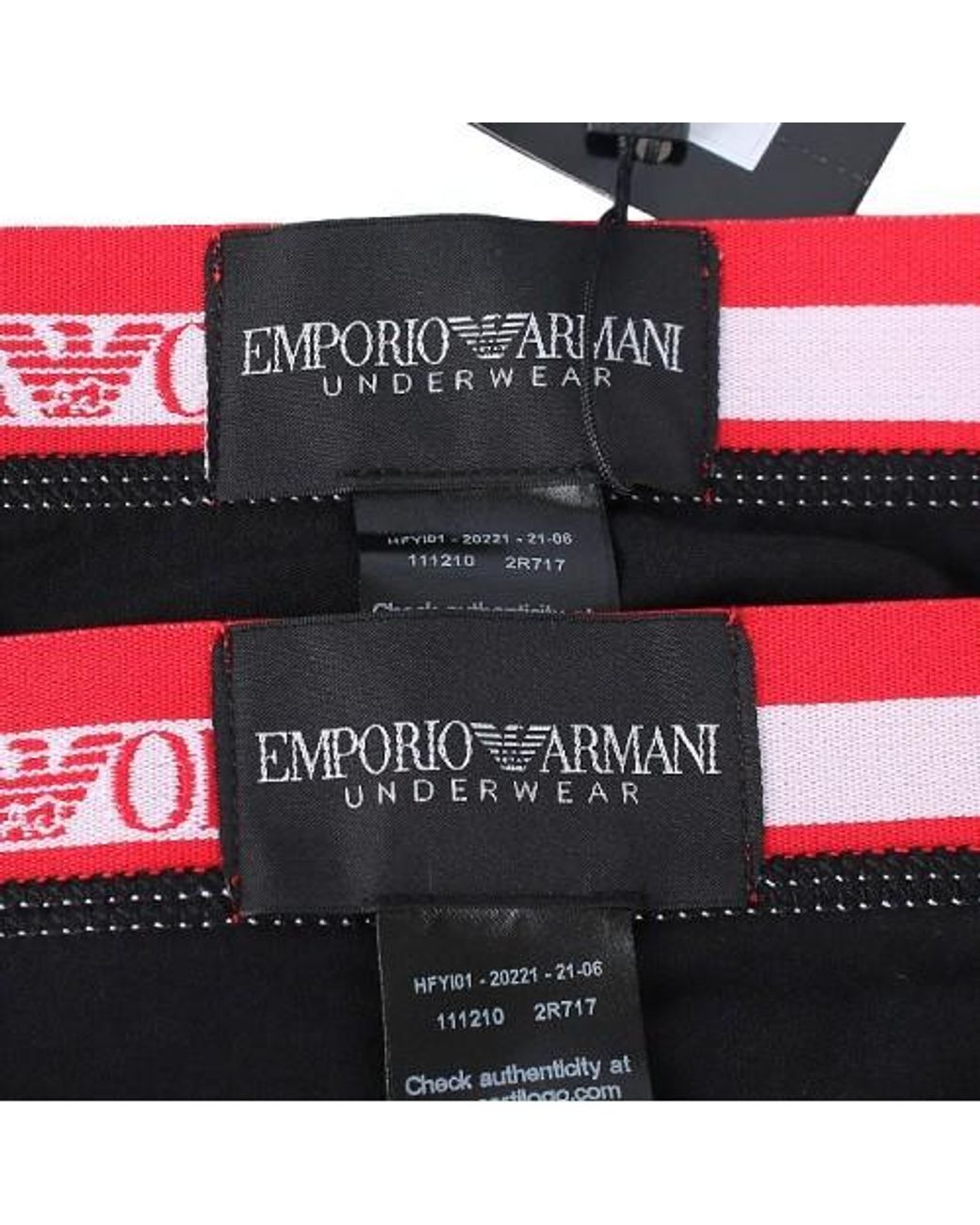 Emporio Armani Black Logo Underwear for men