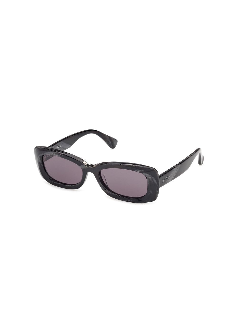 Max Mara White Rectangular Frame Sunglasses