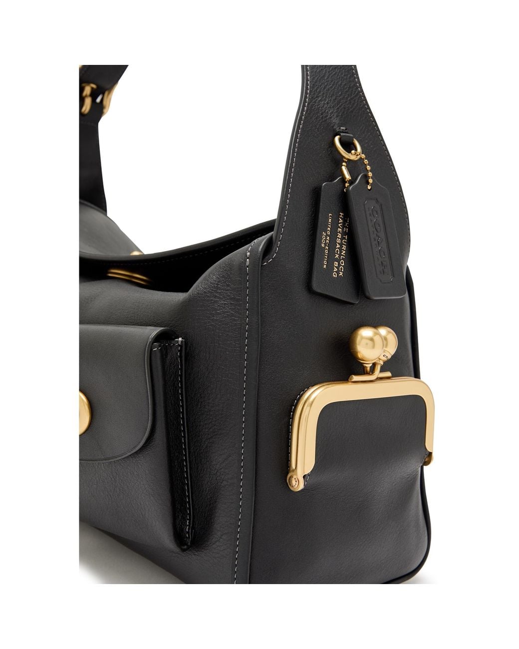 COACH Black Casual Wide Shoulder Bag