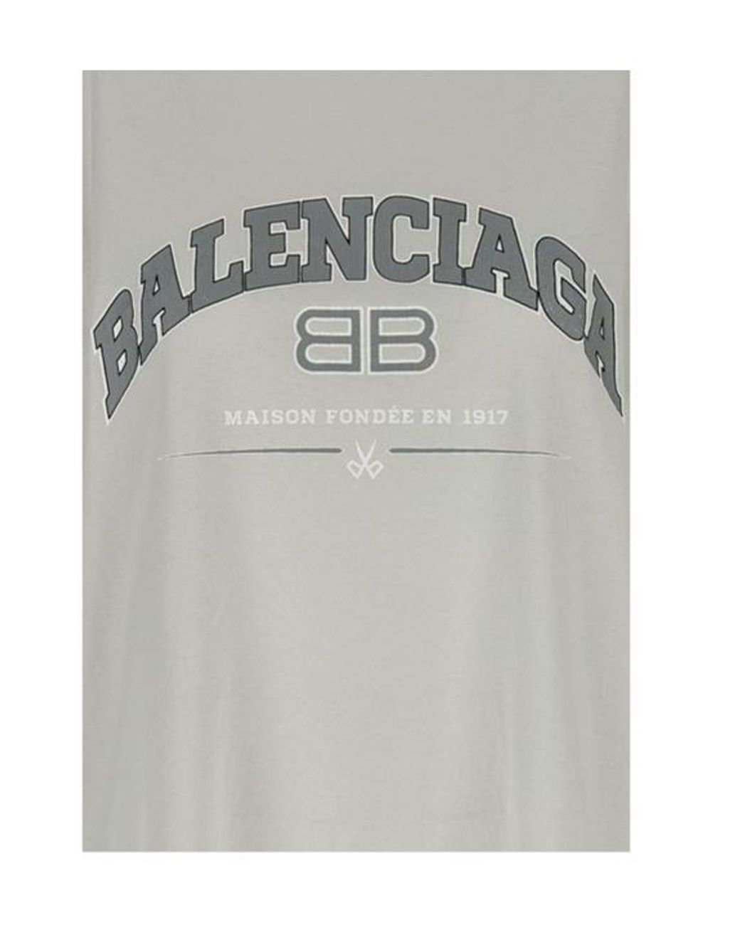 Balenciaga White Bb Logo Printed Used-Effect T-Shirt