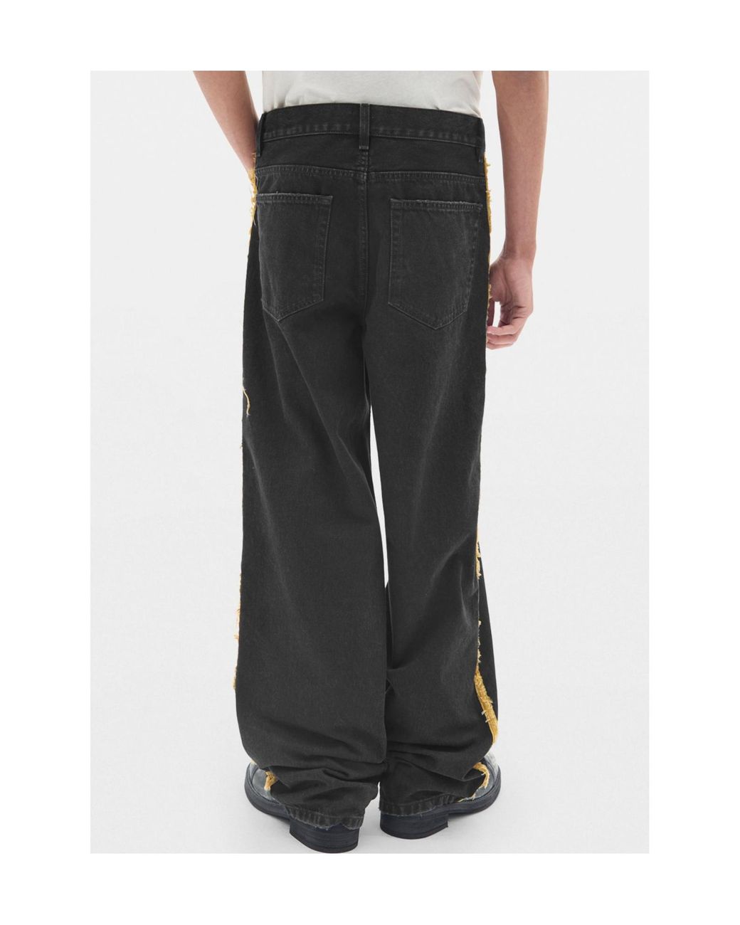 Ann Demeulemeester Black Hanno Loose-Fit Jeans for men