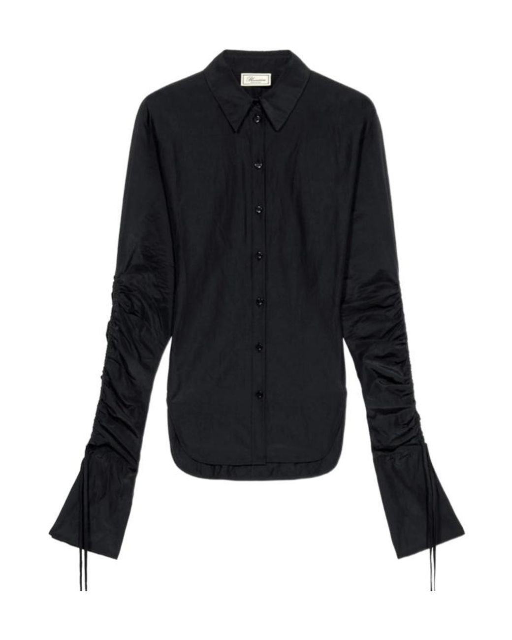 Blumarine Blue Cinched Shirt