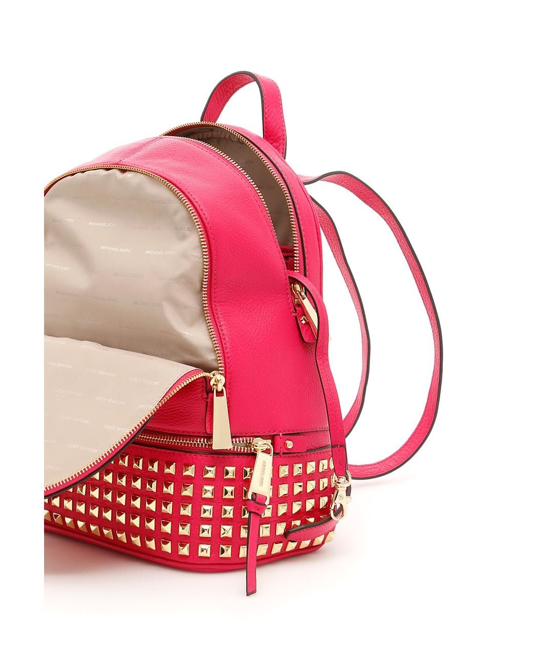Michael Kors Pink Rhea Large Backpack